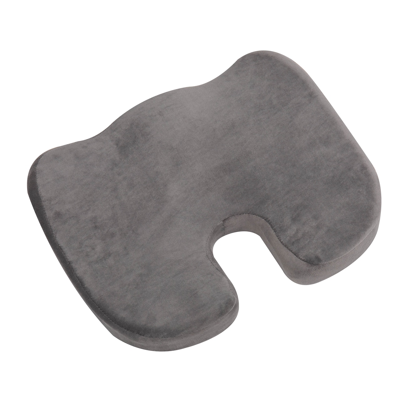Mind Reader 18" Gray Back Relief Memory Foam Seat Cushion